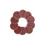 Disques de ponage 150 pices, disques abrasifs de 125mm avec 8 trous, grain 60, 80, 100, 120, 150, 180, ...