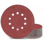 Disques de pon�age 225 mm, 25 tampons de pon�age ronds p120 grain 10 trous, pour ponceuses � long cou, ...