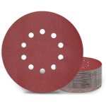 Disques de pon�age 225 mm, 25 tampons de pon�age ronds p180 grain 10 trous, pour ponceuses � long cou, ...