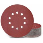 Disques de ponage 225 mm, 25 tampons de ponage ronds p180 grain 10 trous, pour ponceuses  long cou, ...