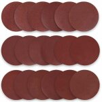 Disque de pon�age 50pcs disques abrasifs, disques abrasifs diam�tre 100 mm grain p60 rouge papier abrasif ...