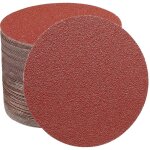 Disque de pon�age, papier abrasif 60 disques - 60 / 80 / 100 / 120 / 150 / 180 pour meulage fraisage ...