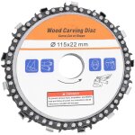 Disque de scie � cha�ne pour meuleuse d'angle de 4, 5 pouces, accessoires de travail du bois pour la ...