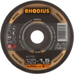 Disque  trononner acier et inox 125 x 1. 5 x 22. 23 mm (25 pcs) - rhodius xt70