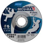 Disques � tron�onner et � �barber super bleue secu - max �125x2, 2x22, 23 mm, moyeu d�port�, boite de ...