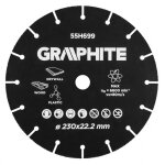 Disque graphite 230 mm - pour bois et plastiques, coupe pr�cise