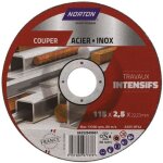 Disque  trononner intensif mtal 115x2. 5x22. 2 - norton