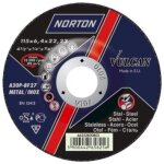 Disque � tron�onner m�tal 125x1, 6 norton vulcan inox