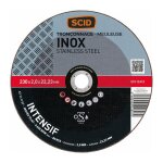 Scid - disque � tron�onner diam�tre 230 mm - inox - usage fr�quent - moyeu plat
