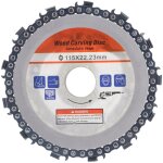 Disque � tron�onneuse circulaire 4, 5 pouces � 13 dents, lame de sculpture, accessoires pour meuleuse ...