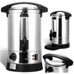 Distributeur de boisson chaudes 1500w, chaudire  eau 8l 40 tasses, marmite  vin chaud en inox, thermostat ...