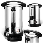 Distributeur de boissons chaudes 8l 1500 w acier inoxydable marmite vin chaud robinet couvercle verrouillable ...