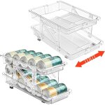 Distributeur de canettes de soda pour rfrigrateur mini skinny et porte - canettes pop stockage de boissons ...