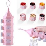 Distributeur de lait en poudre empilable, bo�te de scoop de lait en poudre portable pour enfants peut ...