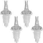 Distributeur de robinets pour bouteilles - transparent set de 4 pcs.