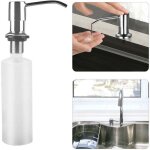 Distributeur savon liquide encastrable avec bouteille 300ml, distributeur savon de mousse evier, distributeur ...