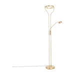 Divo - led dimmable lampadaire variateur inclus - 1 lumi�re - h 1950 mm - dor� / laiton - moderne - �clairage ...