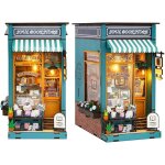 Diy book nook kit, mini maison de poupe diy, salle de lecture de livres, tagres dcoratives faites ...