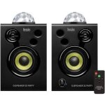 Djspeaker 32 party - enceintes actives monitoring 2x15 watts avec lumi�res in. . . - hercules