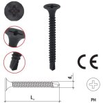 Dms - 200 vis platre - acier autoperceuse 3, 5x25 mm