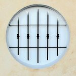 Dms - grille de defense manoir diametre 60 cm pour fenetre ronde (cte tableau)