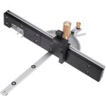 Wnew poignée en laiton 450mm 27 jauge d'angle avec boîte jiont jig track stop règle d'assemblage pour ... Wnew poignée en laiton 450mm 27 jauge d'angle avec boîte jiont jig track stop règle d'assemblage pour ...