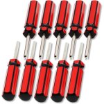 Lot de 10 tournevis pour voiture, extracteur de noyau de valve, installateur de chambre  air, outil ...