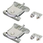 2 paires roulette porte coulissante placard, roulette de coulissante, rouleau placard, meubles roues ...