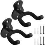 Dolaso - lot de 2 support mural pour guitare, crochet de guitar, support de guitare avec éponge de protection, ... Dolaso - lot de 2 support mural pour guitare, crochet de guitar, support de guitare avec éponge de protection, ...