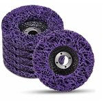 Dolaso - lot de 5 violet disques de nettoyage, disque abrasif de ponceuse, 115 x 22 mm disque meuleuse ...
