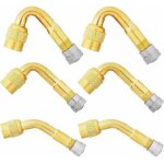 6 pices pneu valve rallonge, 45, 90, 135 extension valve pneu valve de adaptateur raccord prolongateur ...