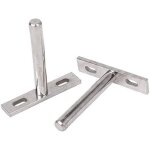 Dolaso - 6pcs 10mm supports �tag�res flottante invisibles fixation cach�e �tag�res en m�tal support mural ...