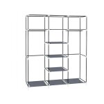Armoire  vtements portative de 69 po en tissu non tiss garde - robe  double tringle organisateur ...
