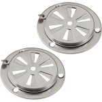 Dolaso - barbecue fumoir air kit d'aration, 2 pices en acier inoxydable pour grille de ventilation ...