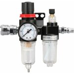 Dolaso - filtre régulateur pour air comprimé 1 / 4' pression piège à humidité huile eau lubrificateur ... Dolaso - filtre régulateur pour air comprimé 1 / 4' pression piège à humidité huile eau lubrificateur ...
