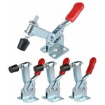 Gh - 201 - b - lot de 4 sauterelles à serrage vertical avec base horizontale - capacité 90 kg dolaso Gh - 201 - b - lot de 4 sauterelles à serrage vertical avec base horizontale - capacité 90 kg dolaso