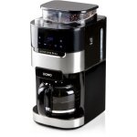 Domo - cafetiere filtre avec moulin int�gr� do721k - 900 w - 1, 5 l - 12 tasses - 200 g de grains - ecran ...