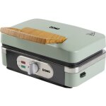 Domo sandwich - waffle - grill 3 - in - 1 gaufrier vert cendr�