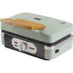 Domo sandwich - waffle - grill 3 - in - 1 gaufrier vert cendr� w407783
