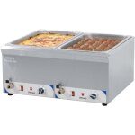 Double bain - marie avec robinet de vidange gn 1 / 1 - 200 mm - casselin