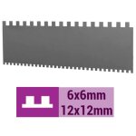 Double peigne pour colombo raimondi 6 x 6 mm & 12 x 12 mm