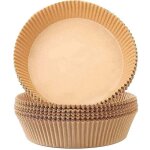 Doublure en papier jetable pour friteuse � air, doublures rondes en feuilles de parchemin pour friteuse ...