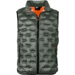 Doudoune de ville sans manche igloo - kaki / orange - t. xxl bosseur 12275 - 011