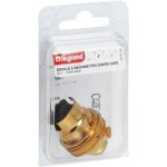 Douille b22 acier laitonn� avec passage fil raccord � 10 mm double bague