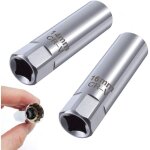 Douille de bougie 14mm 16mm douille � bougie avec magn�tiques 3 / 8  douille � bougie douze pans outils ...