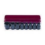 Douilles a choc courtes 3 / 8 coffret de 8 douilles impact
