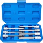 Douille pour cl�, longues douilles torx, 7pcs douille torx male 3 / 8'', longues douilles torx t25, t30, ...