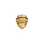 Douille e27 acier laitonn� v raccord � 10 mm filet�e + 2 bagues � 54 mm