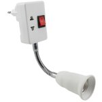 Memkey - douille e27 avec interrupteur 360 degr�s r�glable e27 adaptateur de lampe prise murale support ...