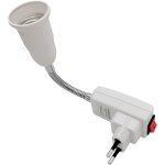 Douille e27 avec interrupteur pour lampe murale cuisine - ac 220v, support lampe douille e27 � poser ...